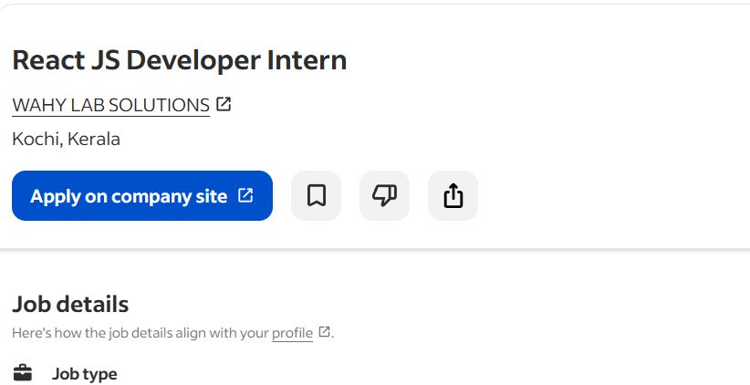 AI, ML & React.js internship jobs in Noida