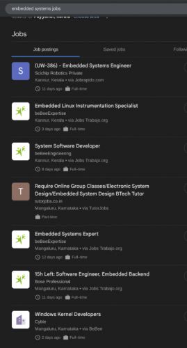 Embedded Systems internship jobs in Hyderabad