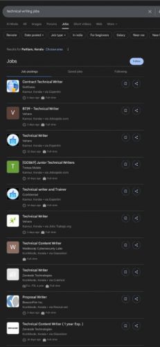 Technical Writing internship jobs in Vijayawada